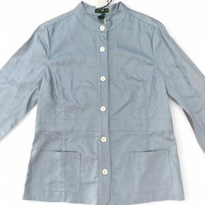 Orvis Signature Collection button down linen utility shirt / jacket